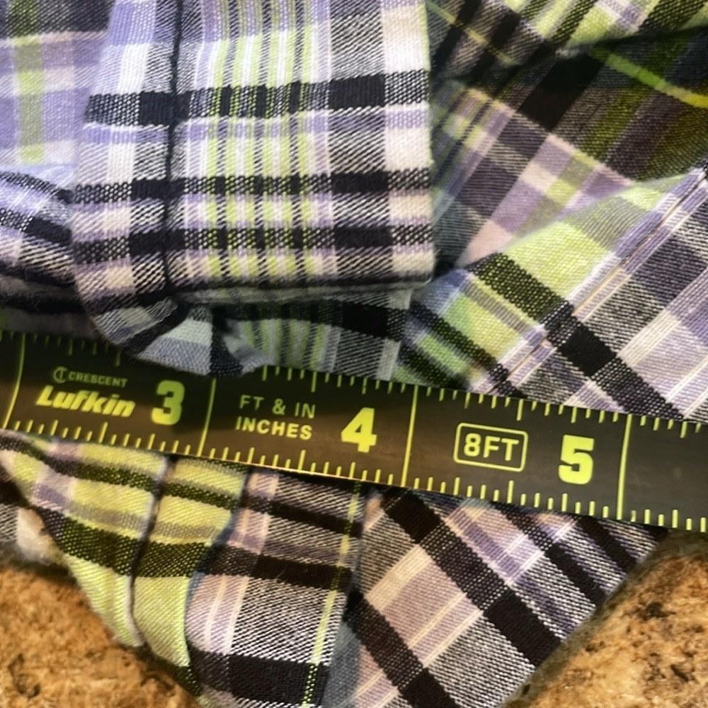 MTL More‎ to Love Plaid Shorts Size 14 Green Black Casual - Picture 9 of 10